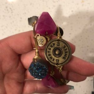 Bundle of 3 bourbon and bowties bracelets